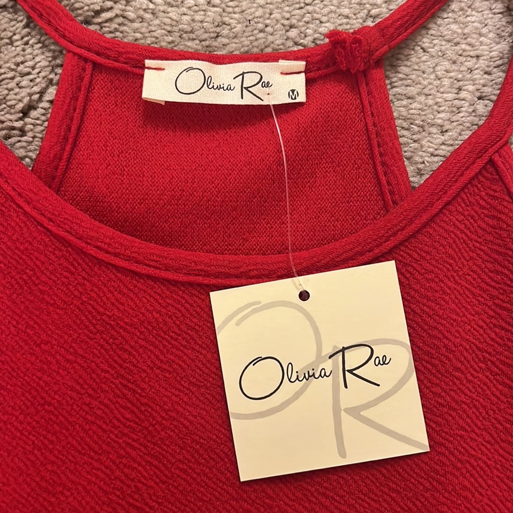 Red Mini Dress - Picture 2 of 3